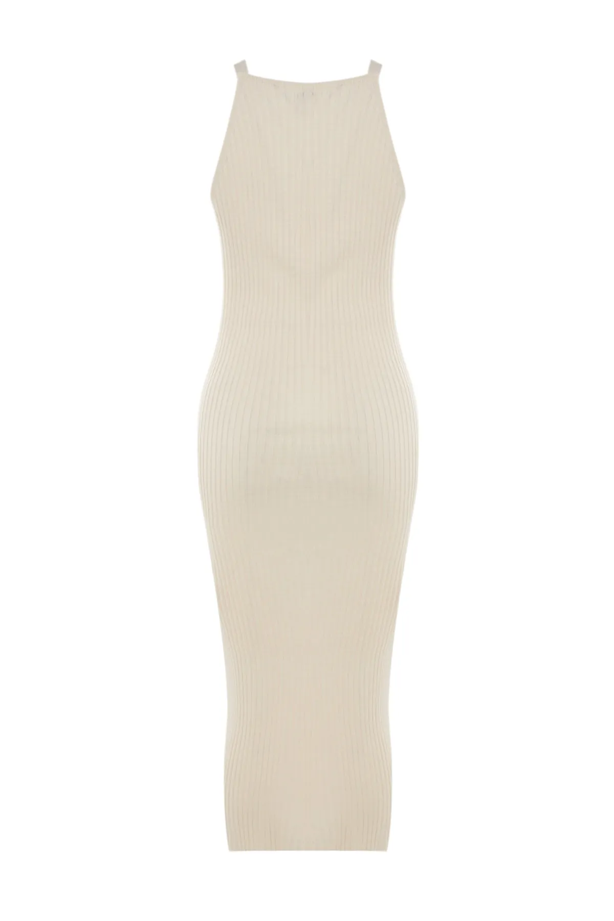 Trendyol Collection  Steinfarbener Midi-Strick-Cardigan-Anzug TWOSS23EL00738