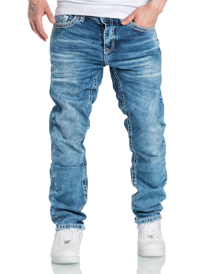 Amaci&Sons Jeans Regular Slim Raleigh in Hellblau günstig kaufen