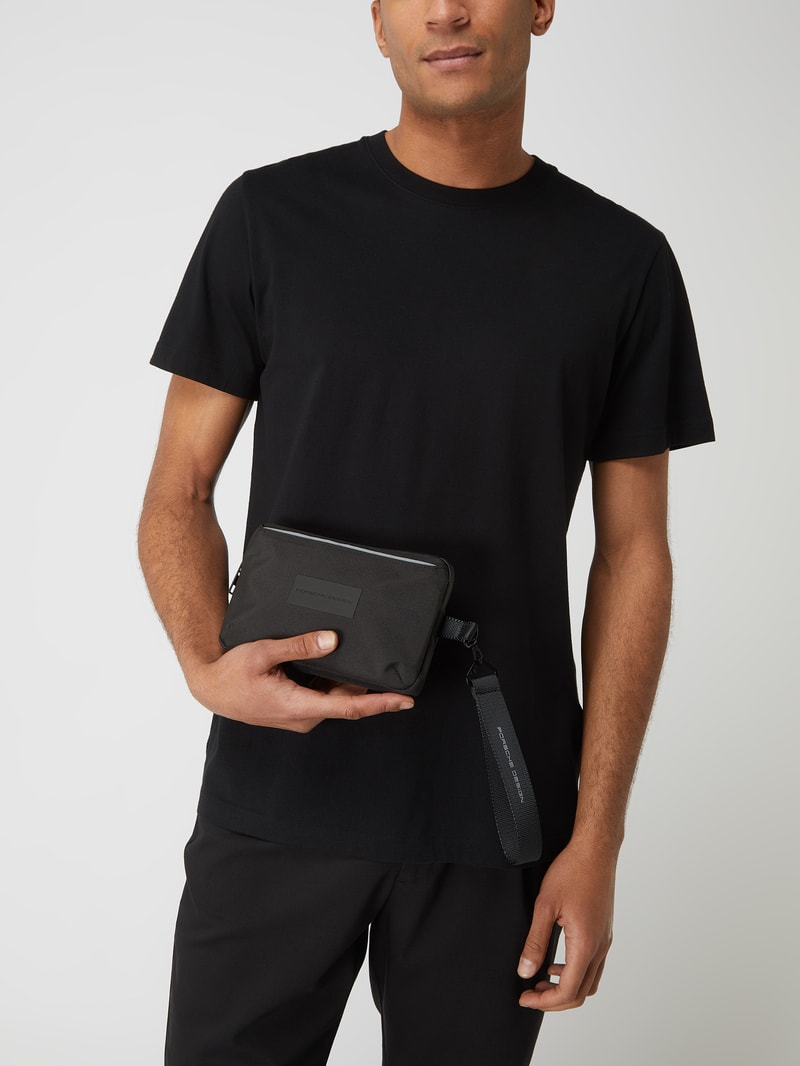 Tasche mit Handschlaufe in schwarz