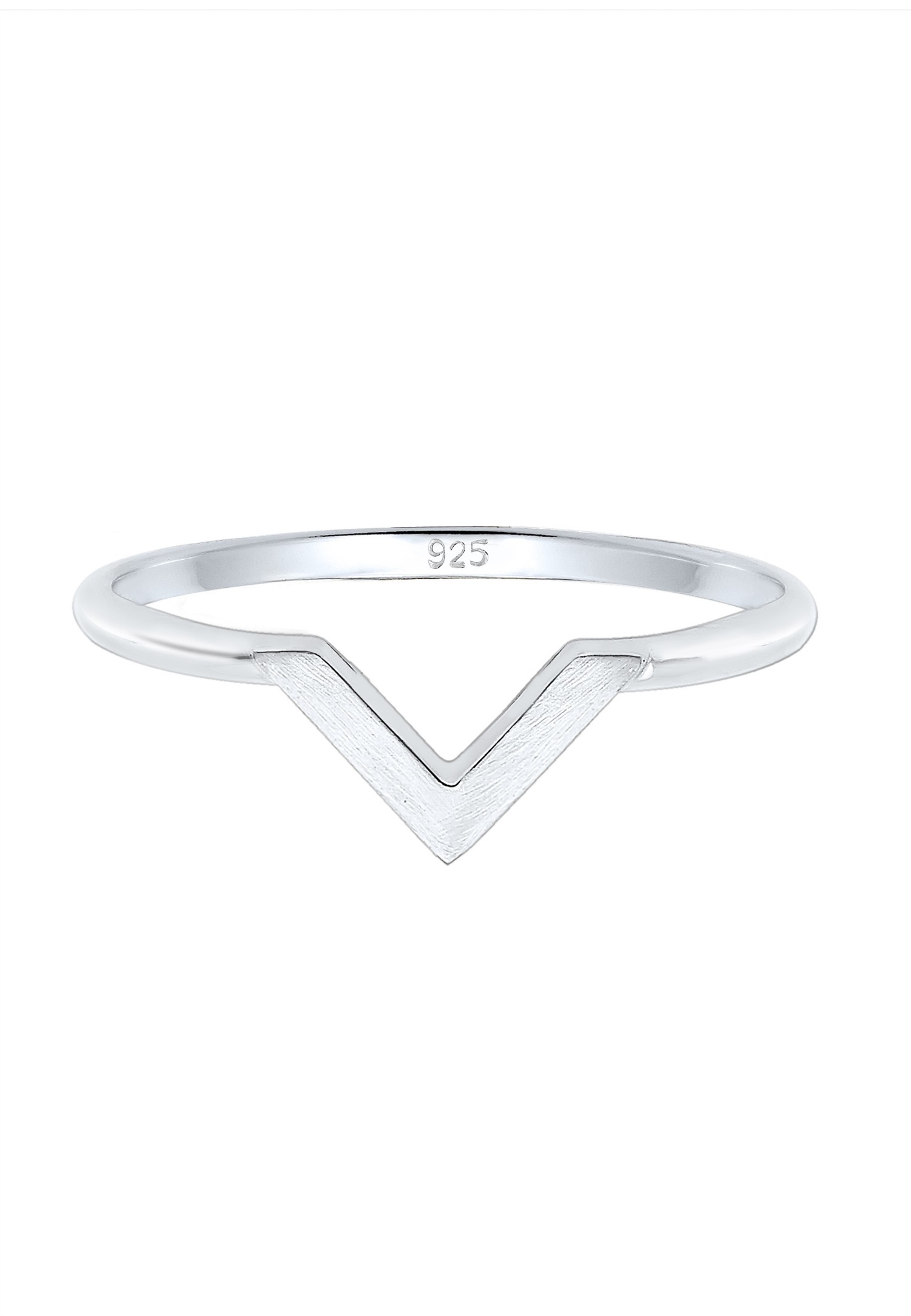 Elli Damen-Basic-Top mit V-Ausschnitt aus 925er Sterlingsilber