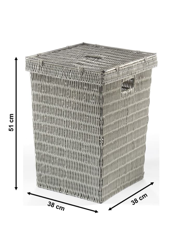 kobolo Wäschekorb GREYWASHBIN in Grau günstig kaufen onesize