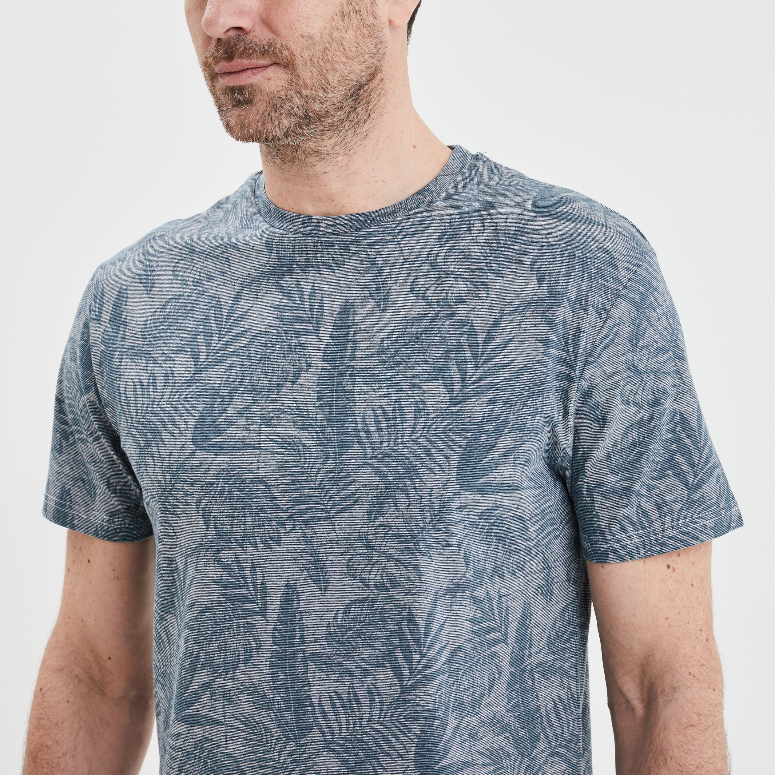 T-shirt manches courtes bleu homme | La Halle