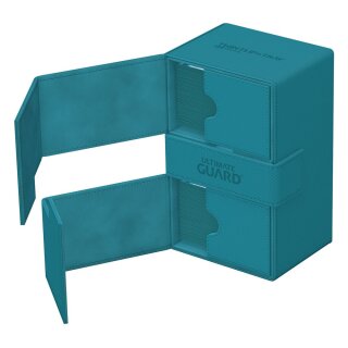 Ultimate Guard Twin Flip`n`Tray 160+ XenoSkin Monocolor - Petrolblau