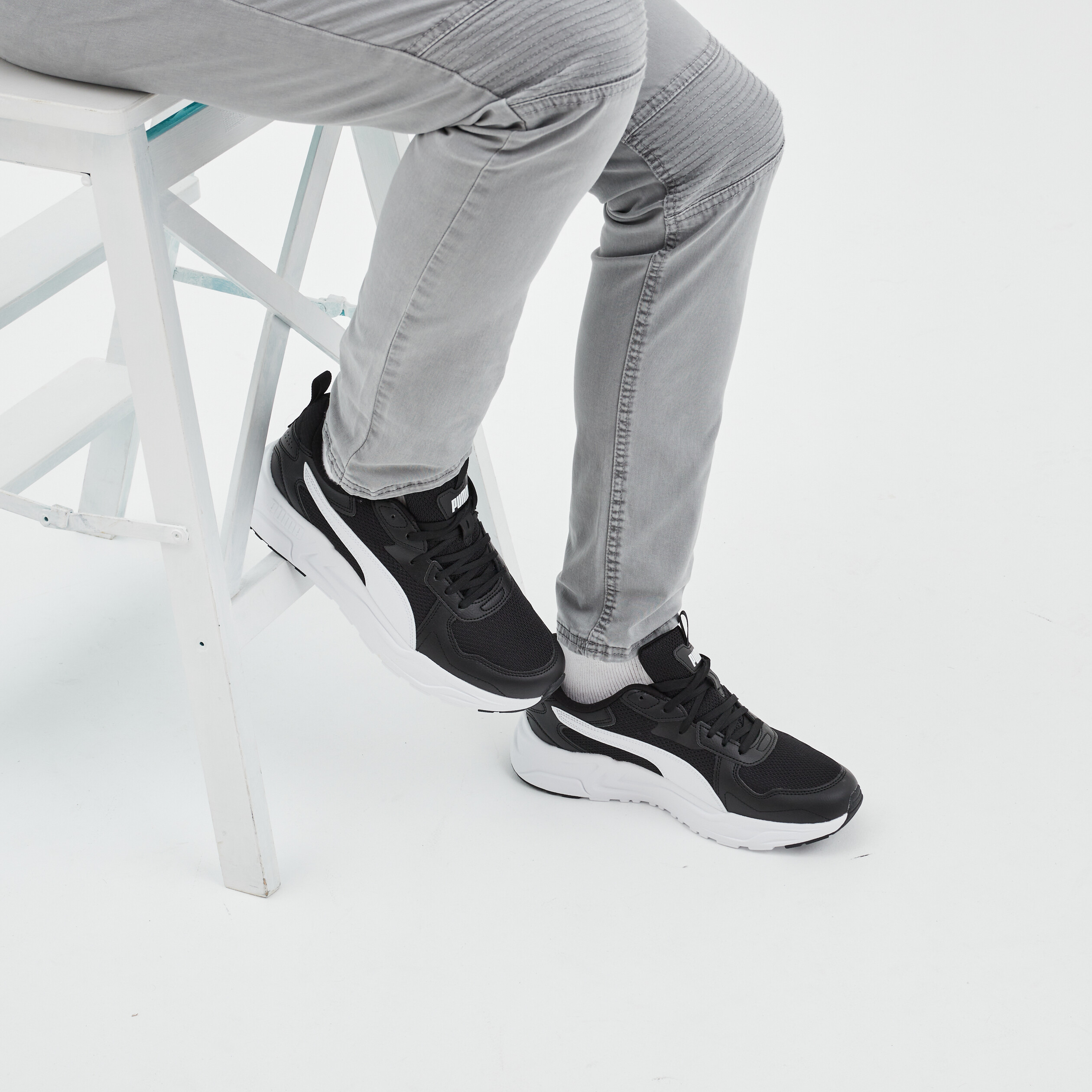 Baskets running Puma Trinity noir homme | La Halle