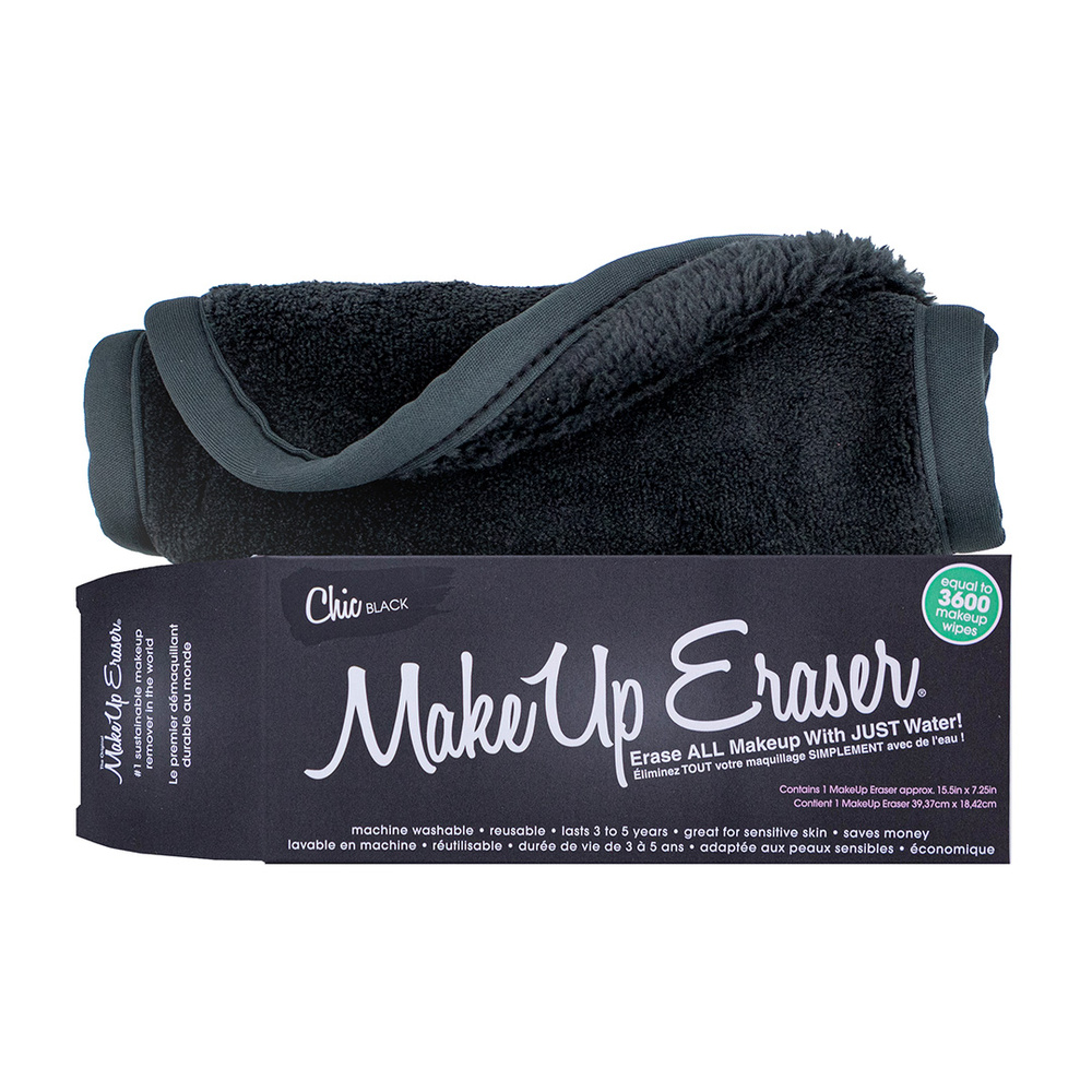 MakeUp Eraser Chic Black Serviette démaquillante réutilisable