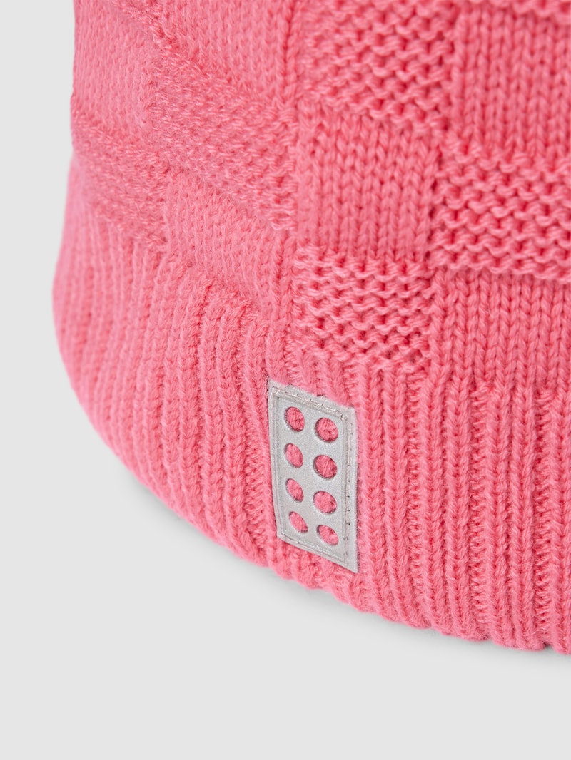 Beanie mit Strukturmuster Modell 'ORAI' in pink