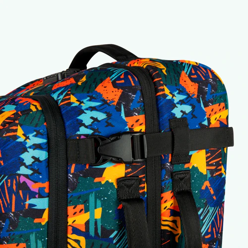 Small 2-wheel soft-sided suitcase, Boulogne blue