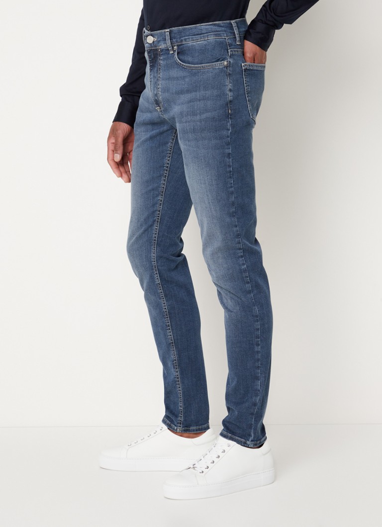 Calça jeans Reiss James slim fit com lavagem escura e elastano.