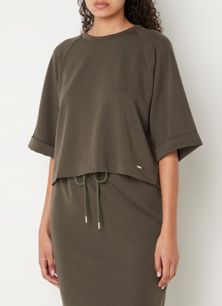 Cinque Ciine oversized crop τοπ με φερμουάρ