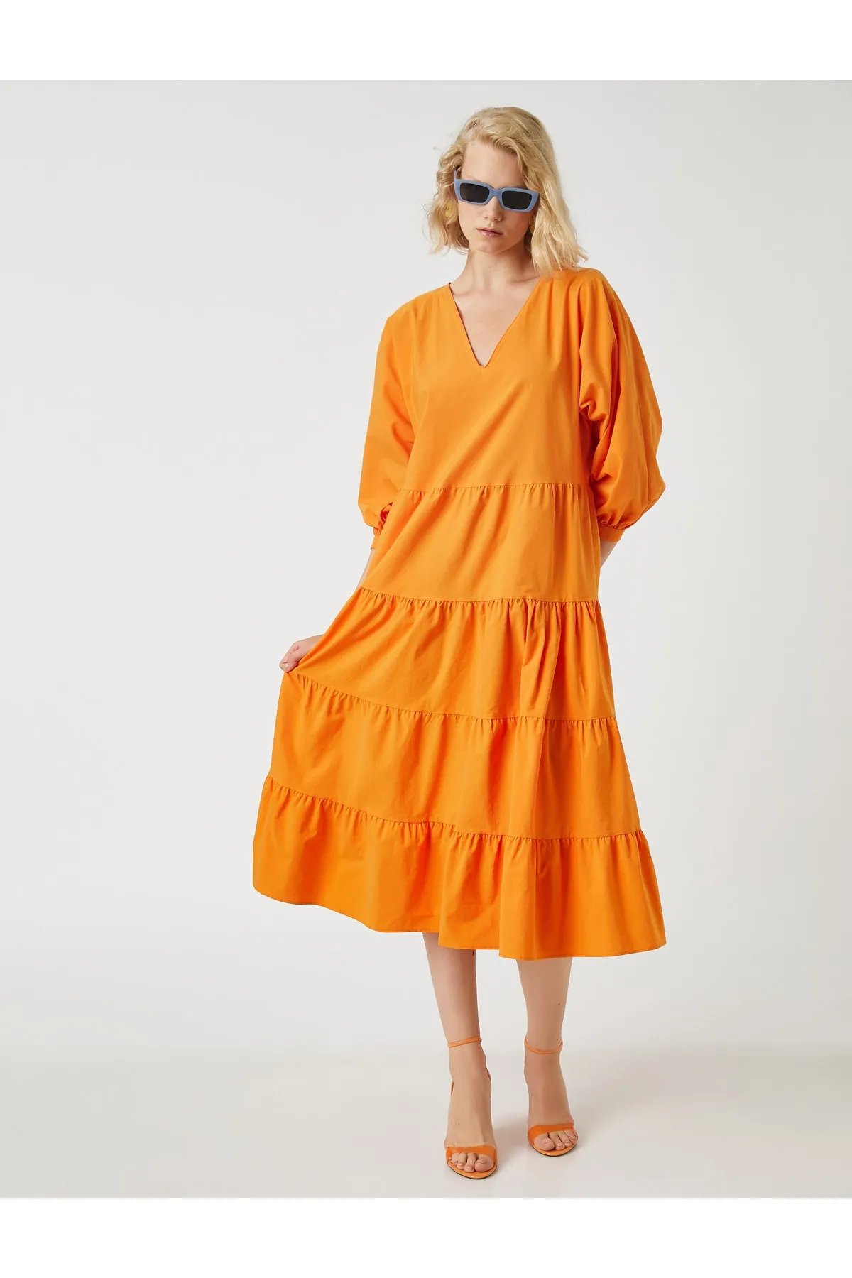 Koton  Übergroßes Midikleid