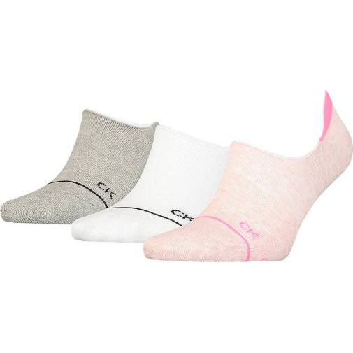 Calvin Klein Socken CK WOMEN FOOTIE HIGH CUT 3P ATHLEISURE 3er Pack