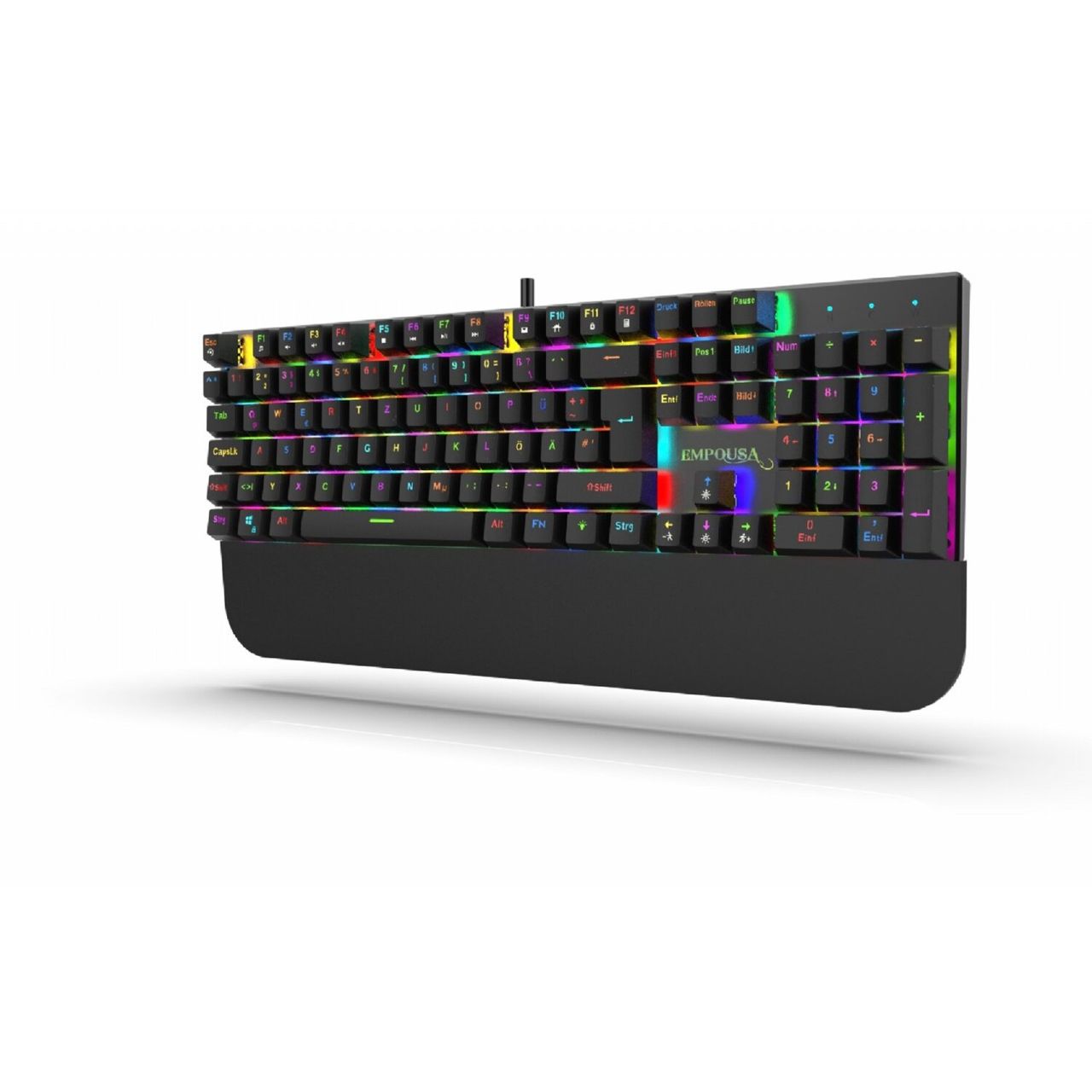 Inca IKG-443 Gaming Tastatur mechanische Metalltastatur 18 LED Modus RGB Beleuchtung Schwarz