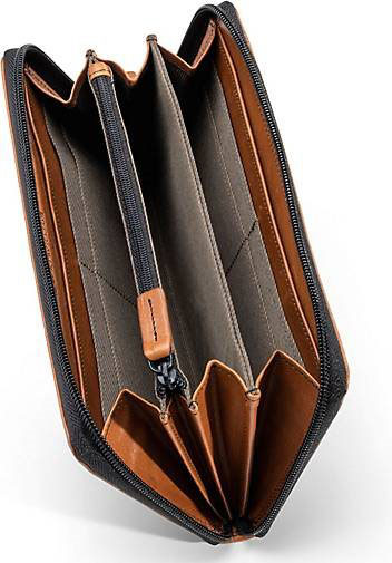 FARMHOOD Memphis Geldbörse RFID Schutz Leder 19.5 cm