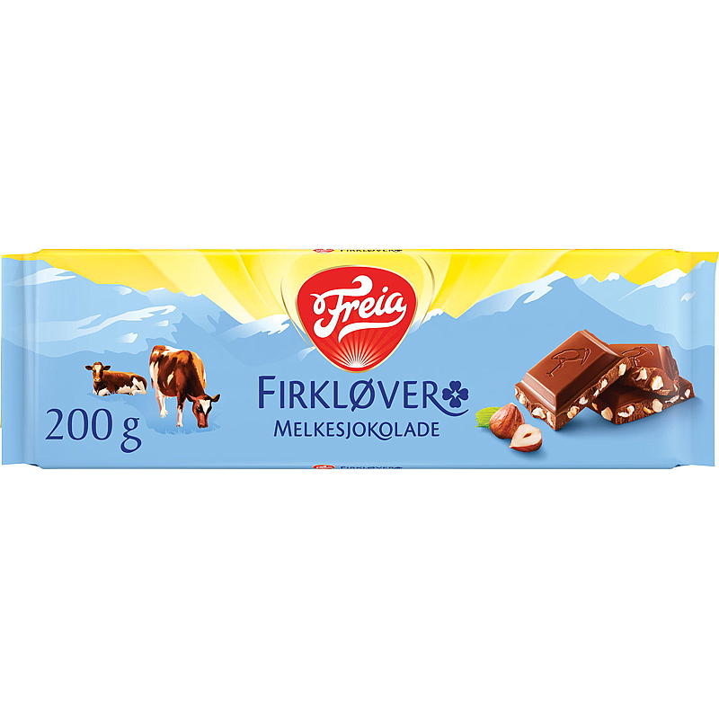 Freia Melkesjokolade Firkløver 200 g Freia