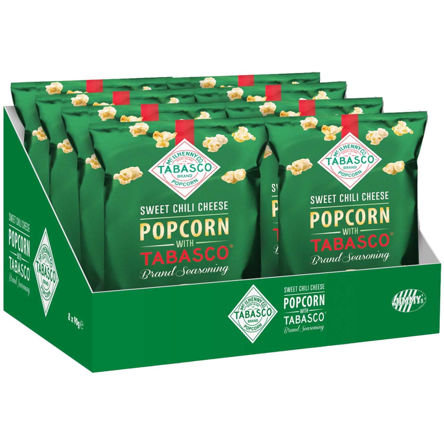 Jimmy's Popcorn Sweet Chili Cheese with Tabasco 90g