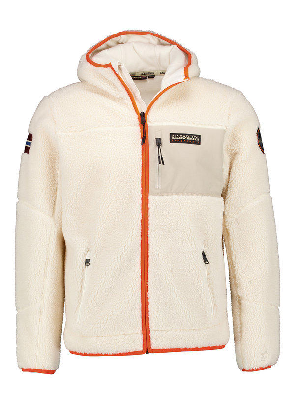 NAPAPIJRI, Kapuzenjacke, Teddyfell, creme