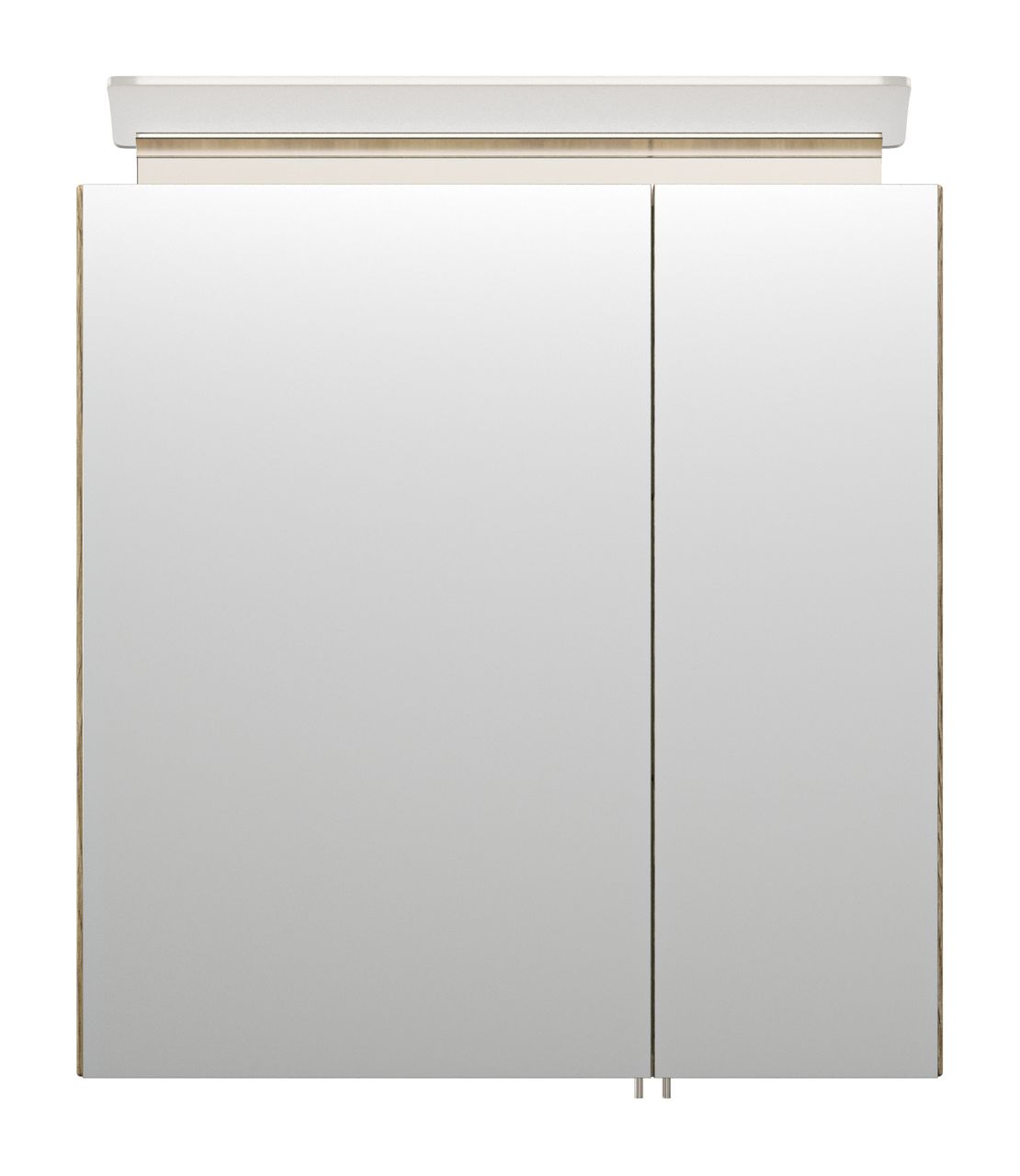 Posseik Spiegelschrank 60 inklusive LED-Acrylglaslampe eiche hell EEK: F