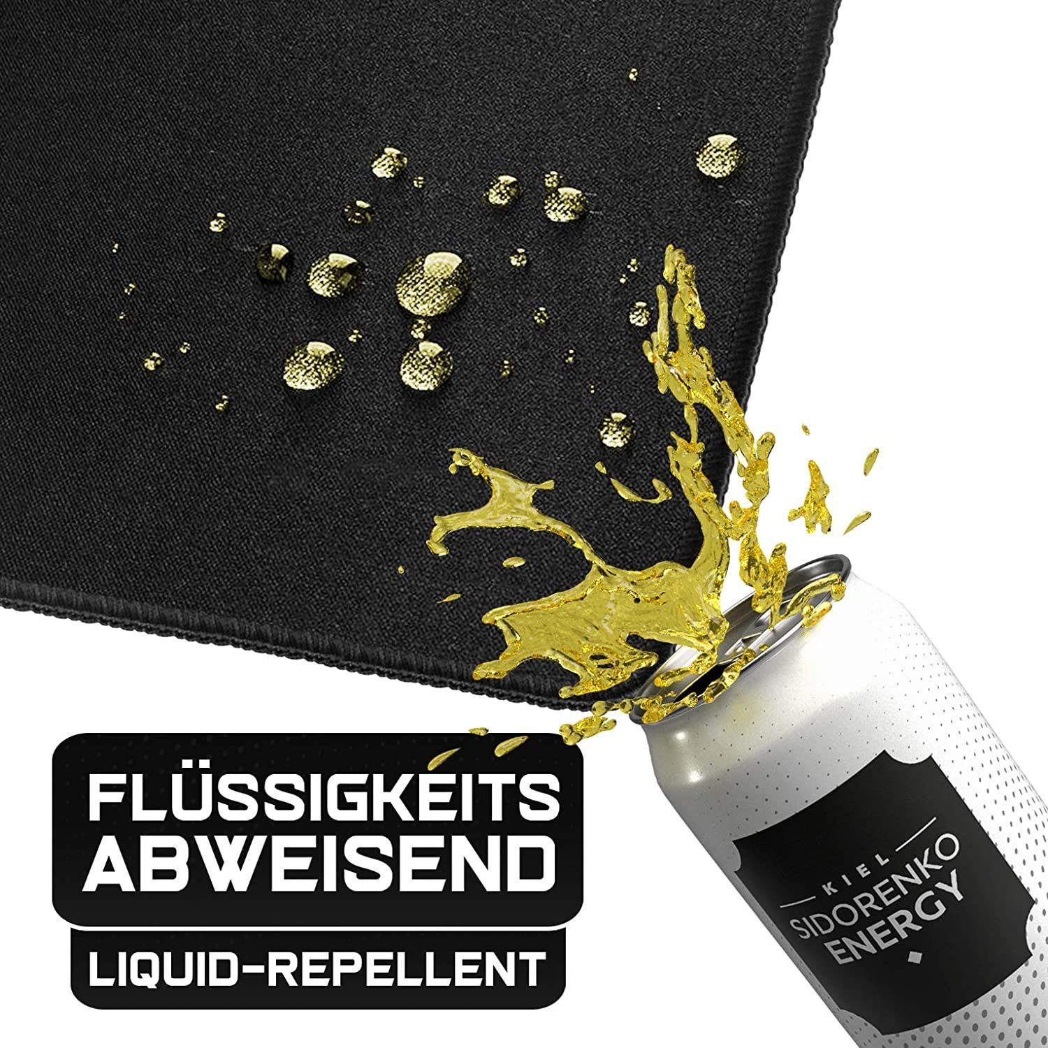 MAXLVL Gaming Mauspad 900 x 400mm - Fransenfreie Ränder - rutschfest, spezielle Oberfläche verbessert Geschwindigkeit und Präzision