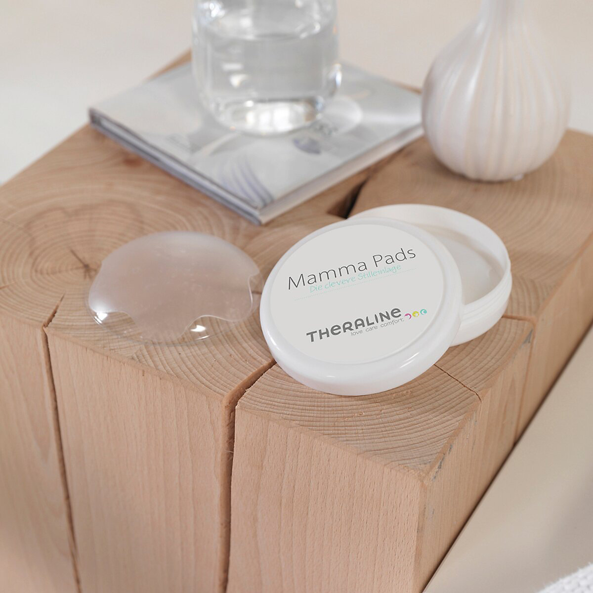 2er-Pack Stilleinlagen Mamma Pads Silikon, waschbar