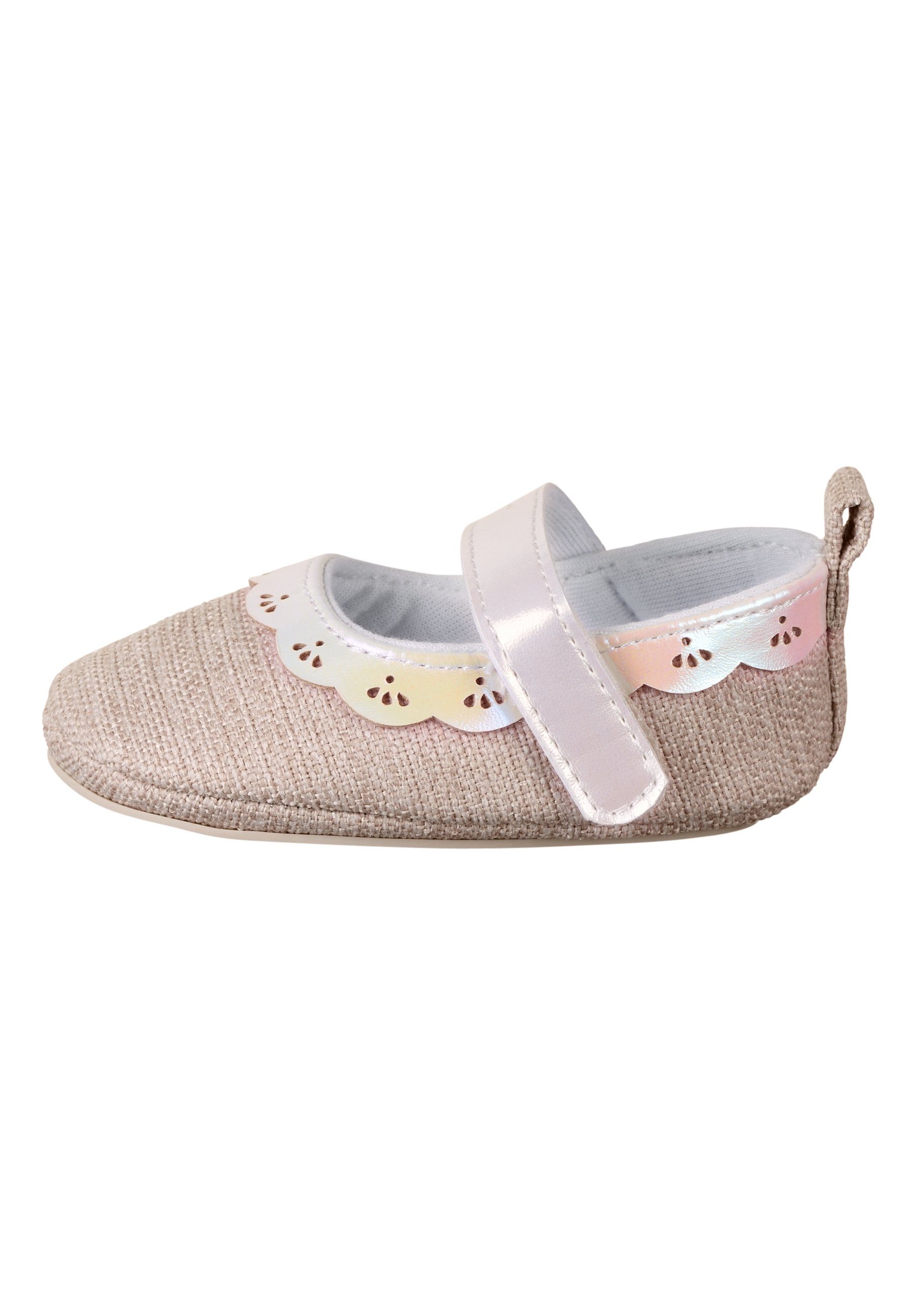 Sterntaler® Babyballerina uni Krabbelschuh (1-tlg., Baby Hausschuhe, Babyschuhe weich gefüttert) Krabbelschuhe Baby mit rutschfester Sohle, Babyschuh mit Lochmuster