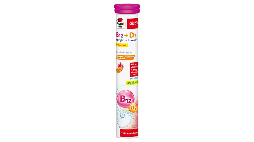 Doppelherz B12 + D3 Brausetabletten