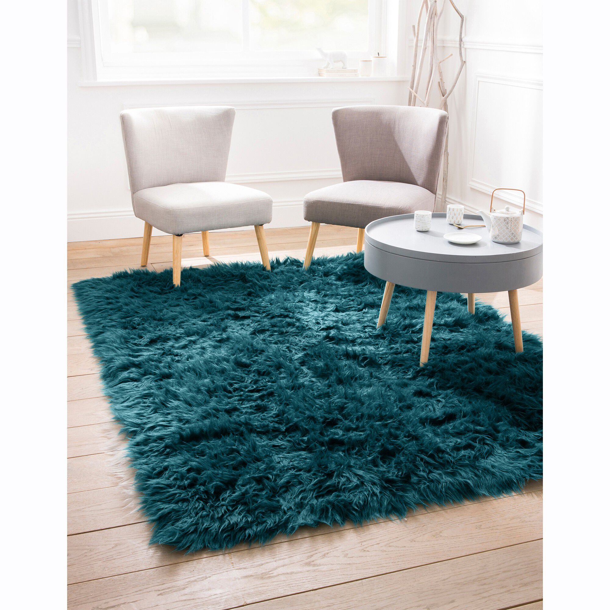 Tapis poils longs