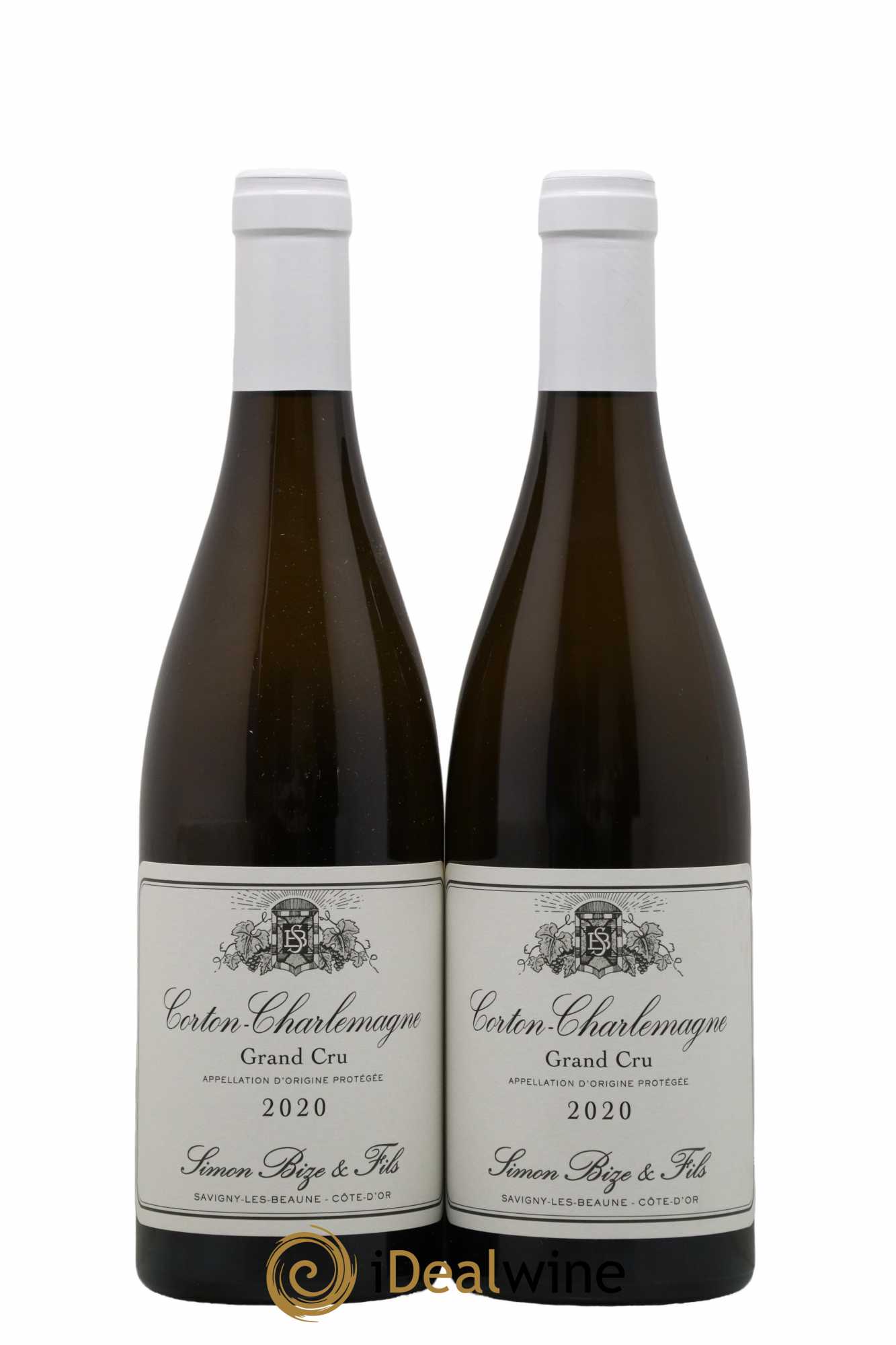 Corton-Charlemagne Grand Cru Simon Bize & Fils  2020 - Lot de 2 Bouteilles
