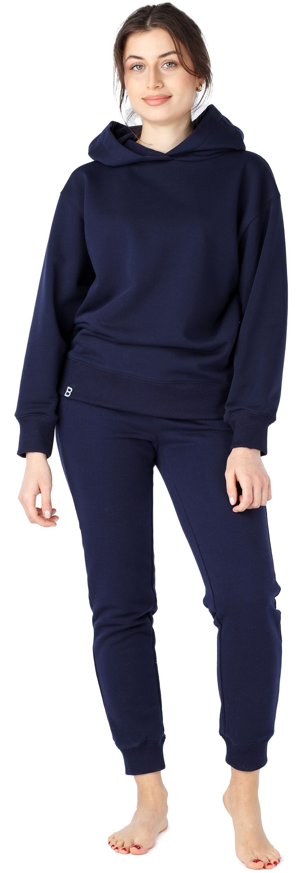Bellivalini Jogginganzug Sportanzug Damen Jogginganzug aus Baumwolle Zweiteiler langarm BLV223