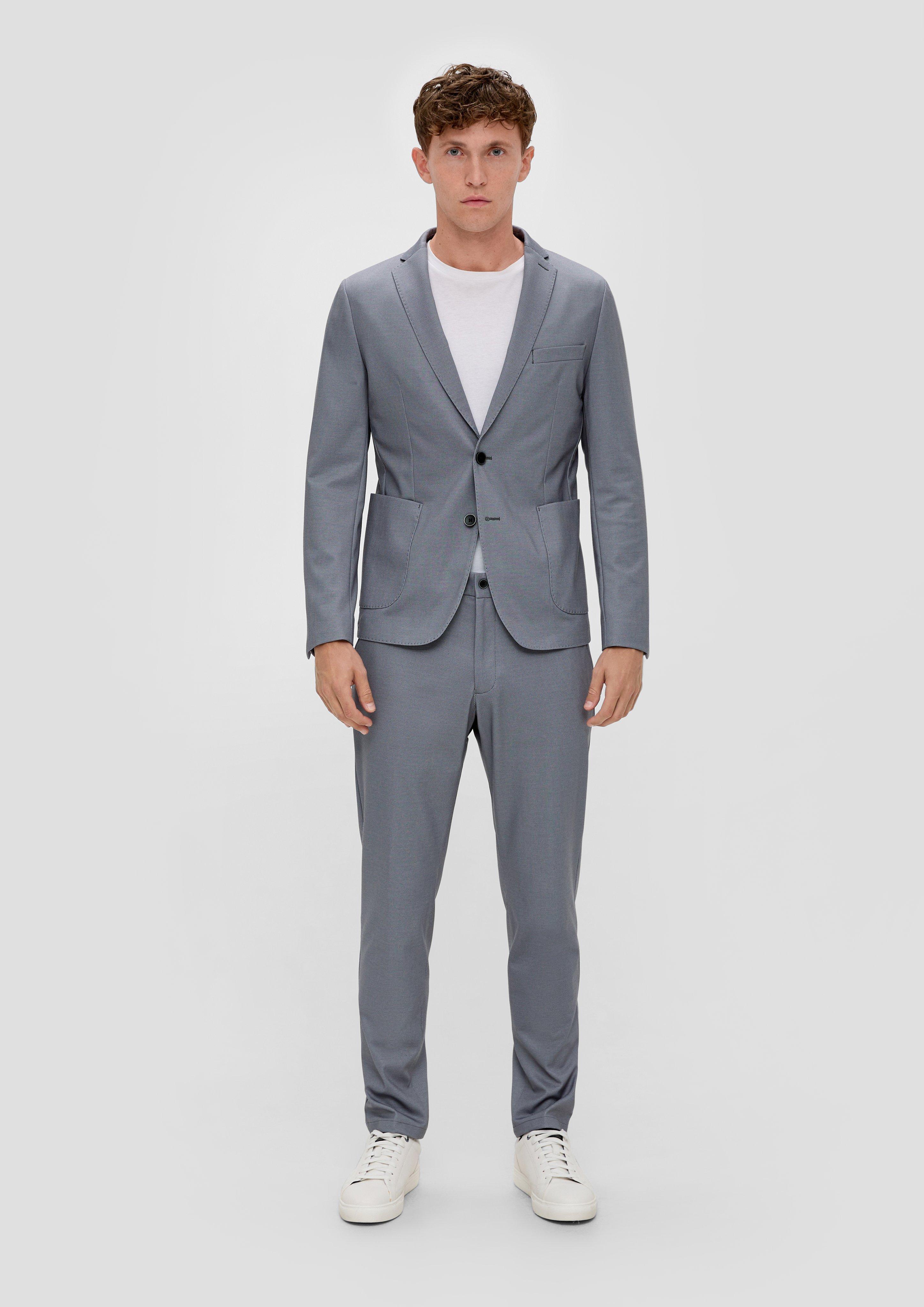 Slim: Sakko mit aufgesetzten Taschen  2137147-97A9