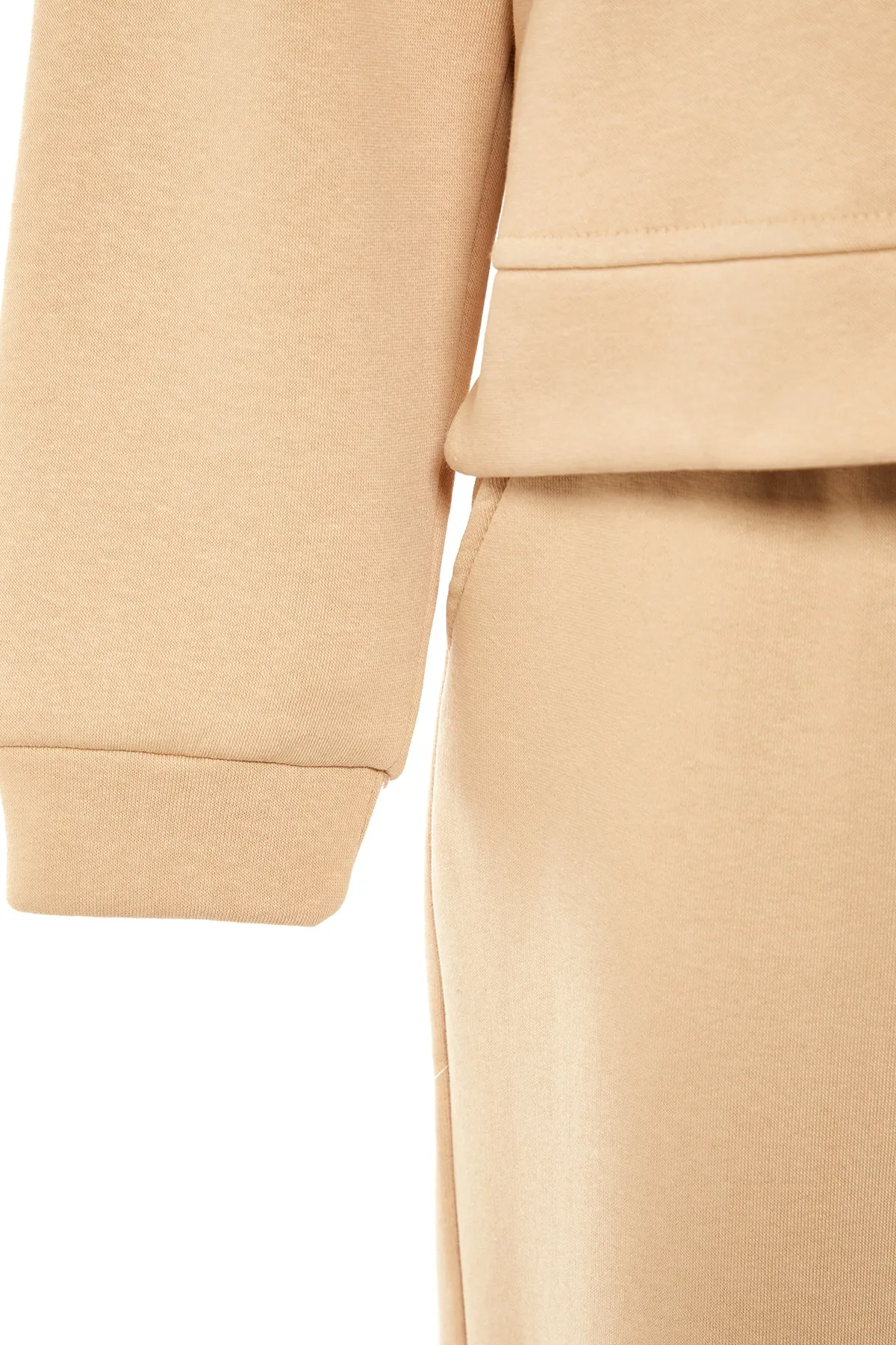 Trendyol Collection  Trainingsanzug - Beige - Regular Fit