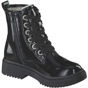 Barbarella Schnür Boots in schwarz
