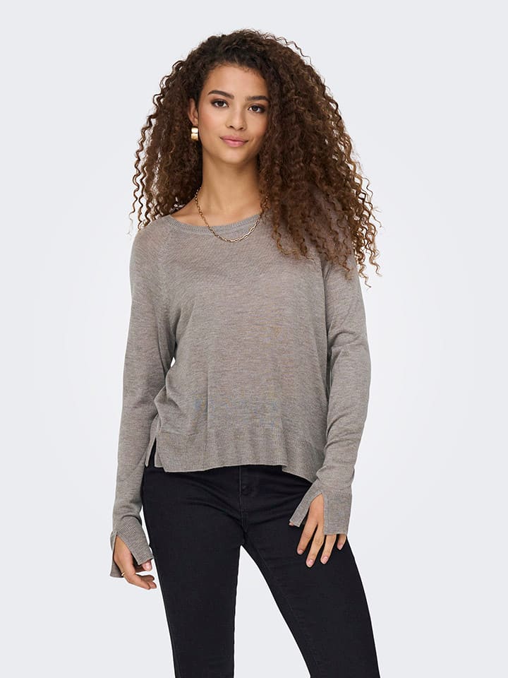 ONLY Pullover in Grau günstig kaufen