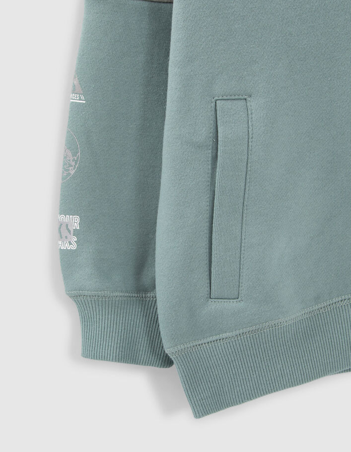 Cardigan vert détails réfléchissants garçon