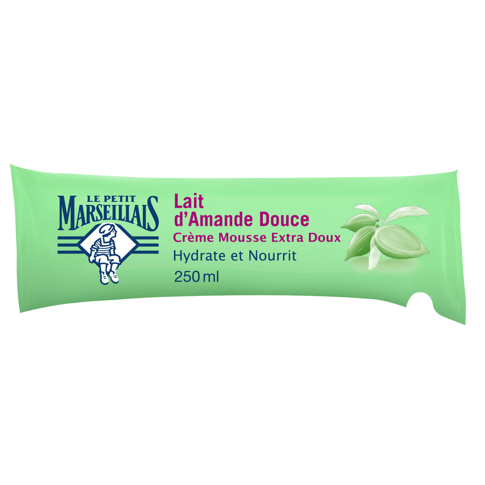 le petit marseillais Savon Crème Lait d’Amance Douce - Recharge Berlingot 250ml Savon