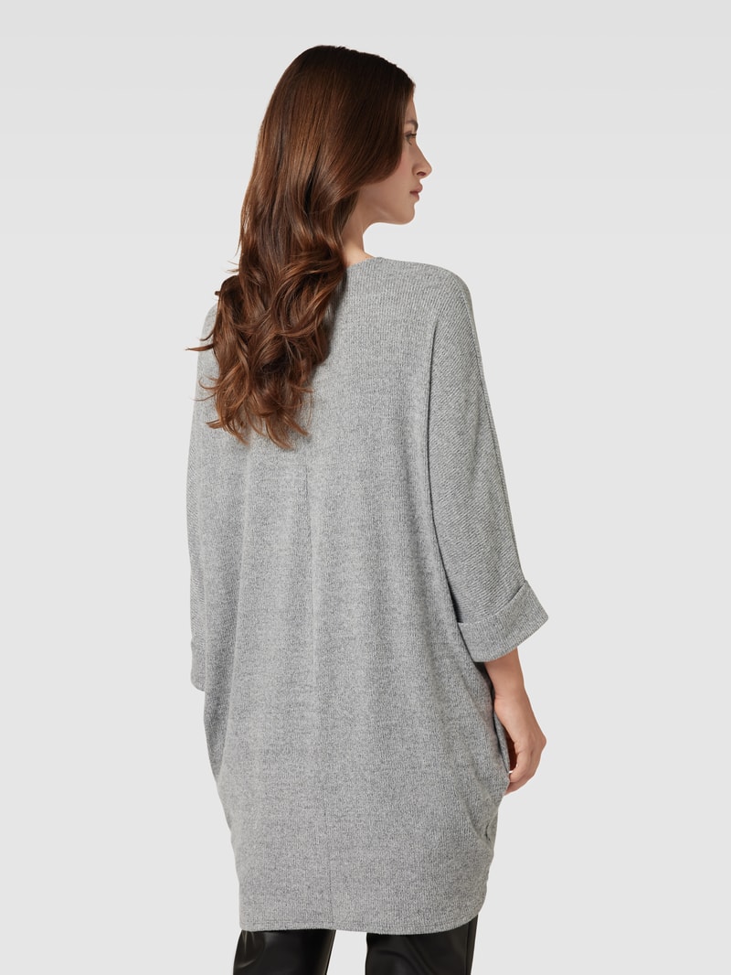 Oversized T-Shirt mit Rundhalsausschnitt in hellgrau meliert