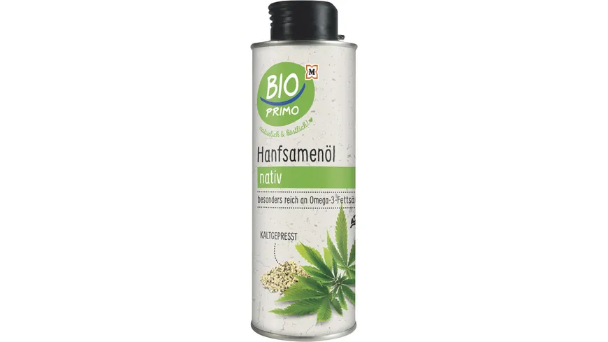BIO PRIMO Öl Hanfsamen Nativ & Kaltgepresst 250 ml