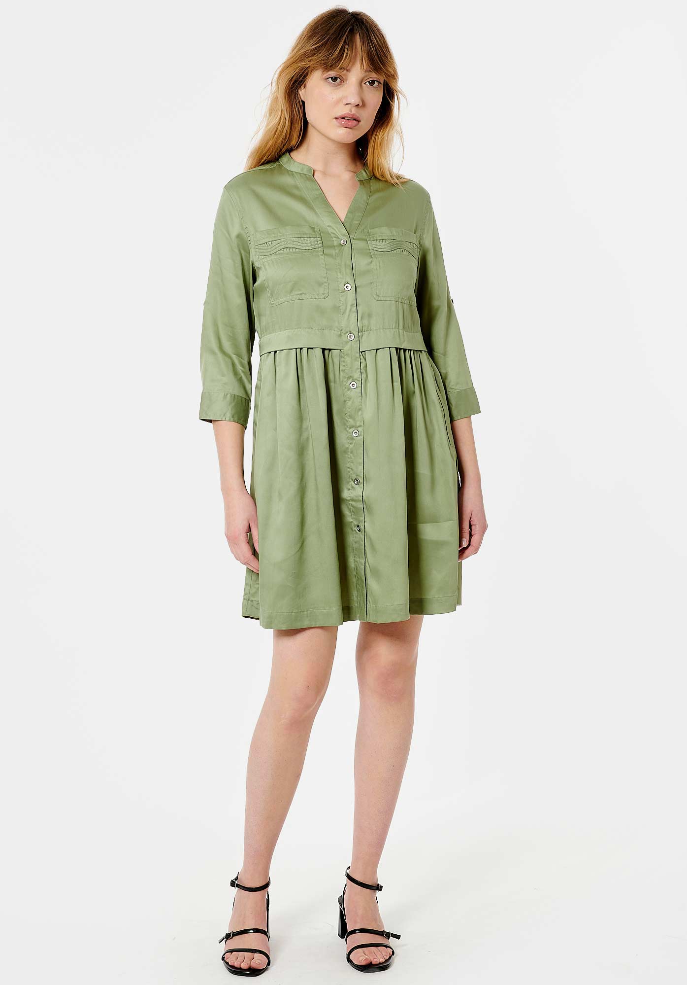 GEEK   Robe kaki femme