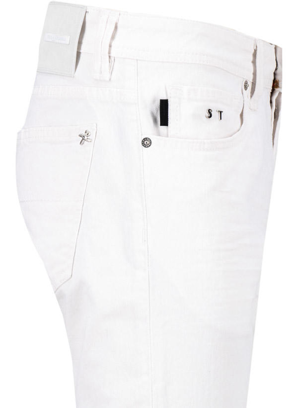 tramarossa, Jeans 1980, Slim Fit, Baumwoll-Stretch, white used