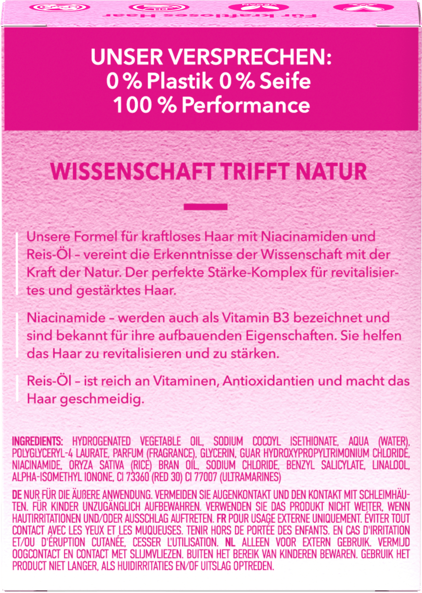 Festes Shampoo Strength mit Niacinamiden, 80 g