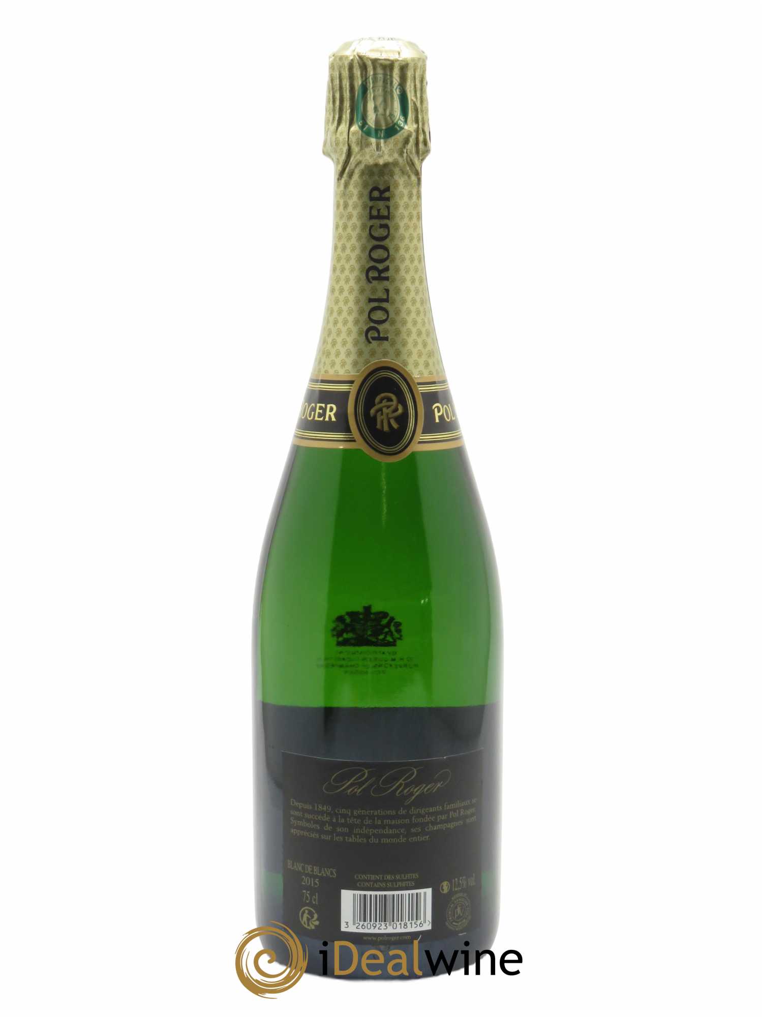 Blanc de blancs Brut Pol Roger  2015 - Lot de 1 Bouteille
