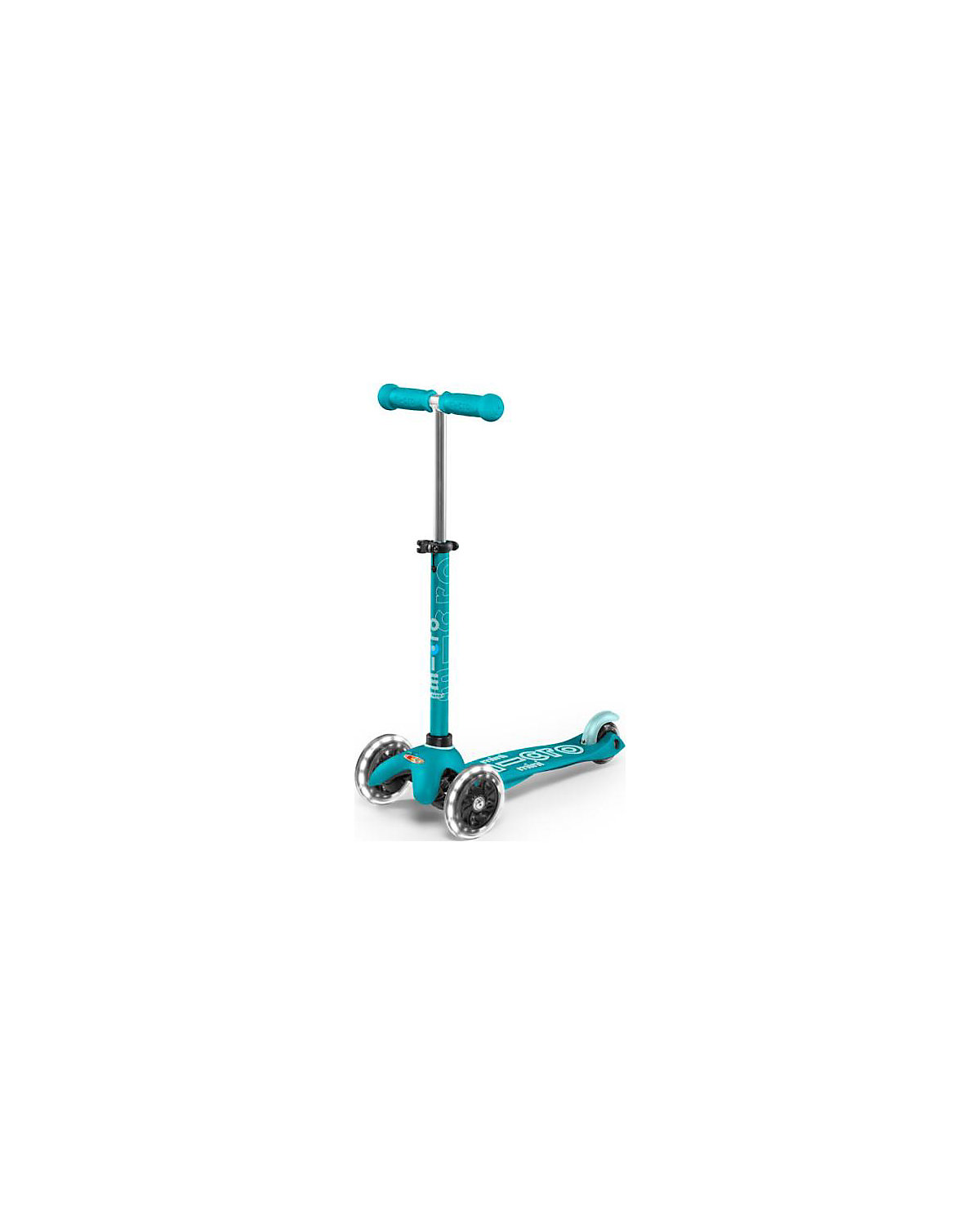 Kickboard mini micro deluxe LED aqua
