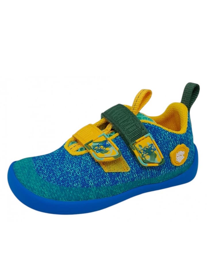 Affenzahn Barfußschuhe Knit Happy Bär in Blau günstig kaufen