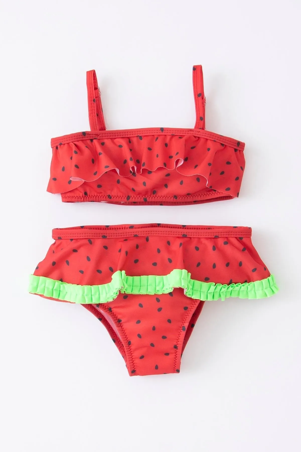 DeFacto  Baby-Mädchen-Bikini-Set in normaler Passform mit Wassermelonenmuster