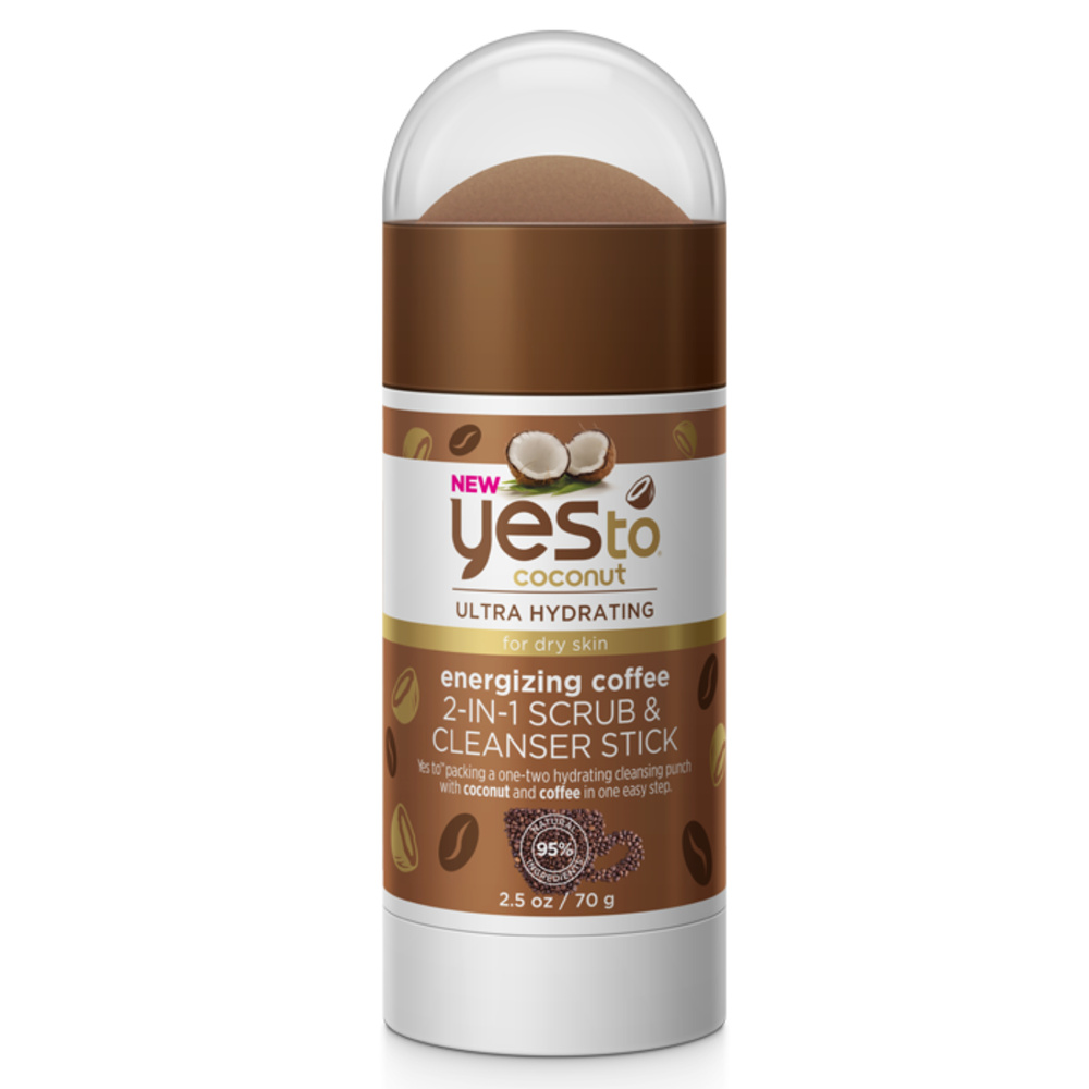 Yes To Stick gommant et nettoyant 2-en-1 au café et coco Gommage visage
