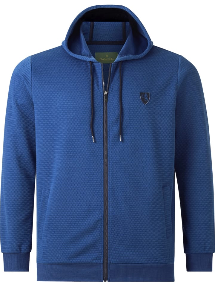 Charles Colby Sweatjacke DUKE TREY in royal blau günstig kaufen