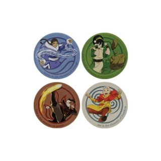 Avatar Der Herr der Elemente Untersetzer 4er-Pack