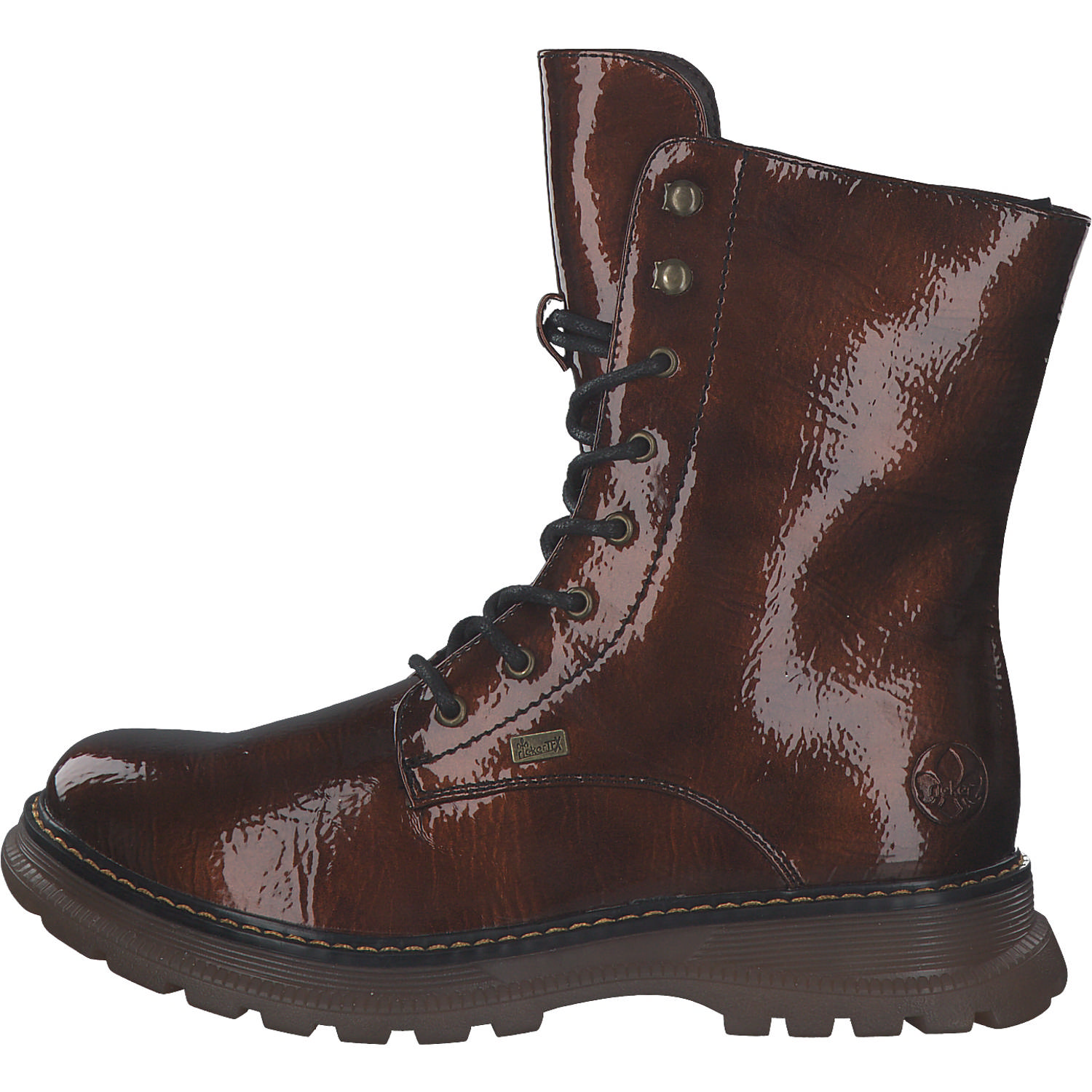 Rieker 92840, Schnürstiefeletten, Damen, Rot