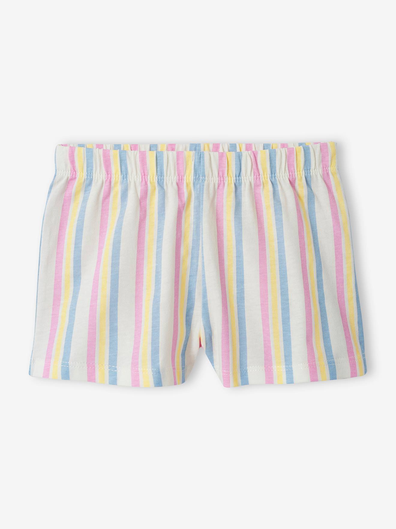 Vertbaudet Mädchen Sommer-Schlafanzug Oeko-Tex - pastellgelb