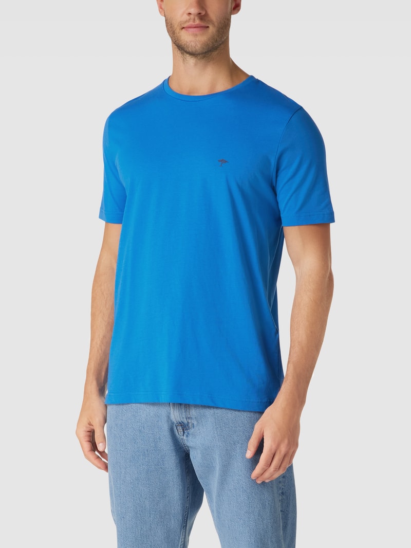 T-Shirt mit Logo-Print in ozean blau