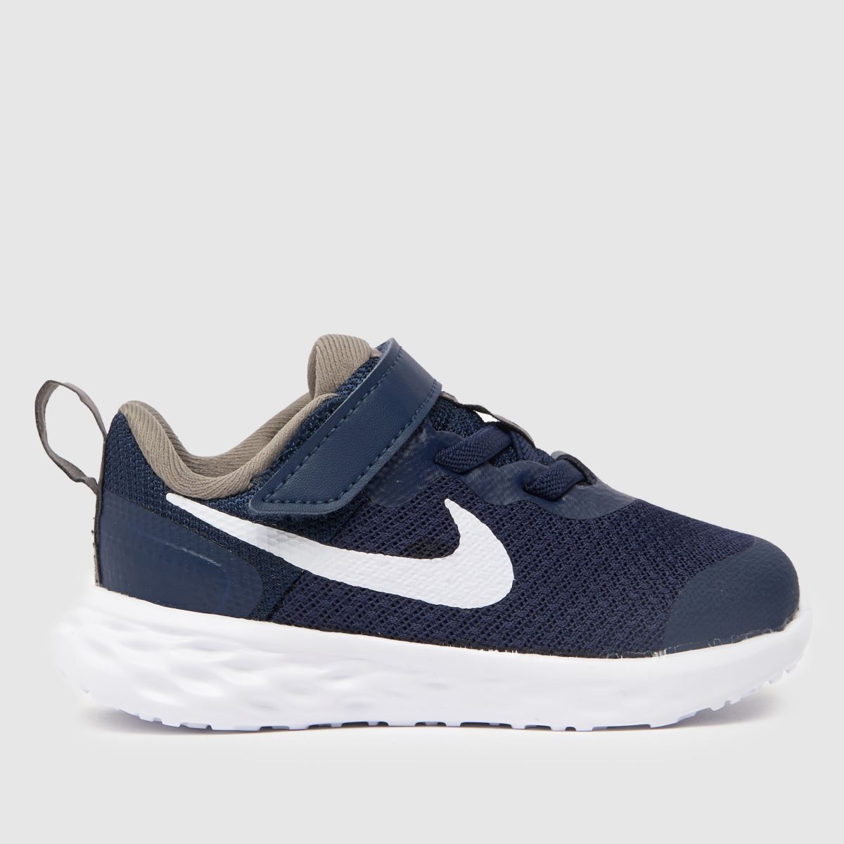 Nike marinblå och vita revolution 6 pojkar småbarnsskor